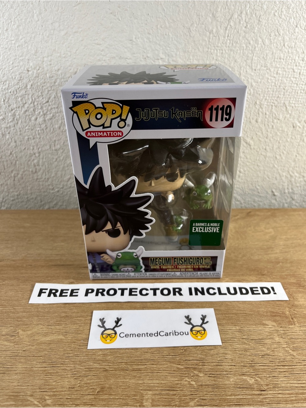 Megumi Fushiguro w/ Toads Funko Pop #1119 Barnes & Noble JJK Anime Vaulted MINT